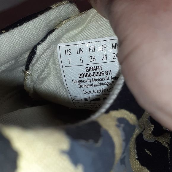 Bucketfeet Giraffe Low Top‎ Super Cool Sneakers 7 - Picture 5 of 6